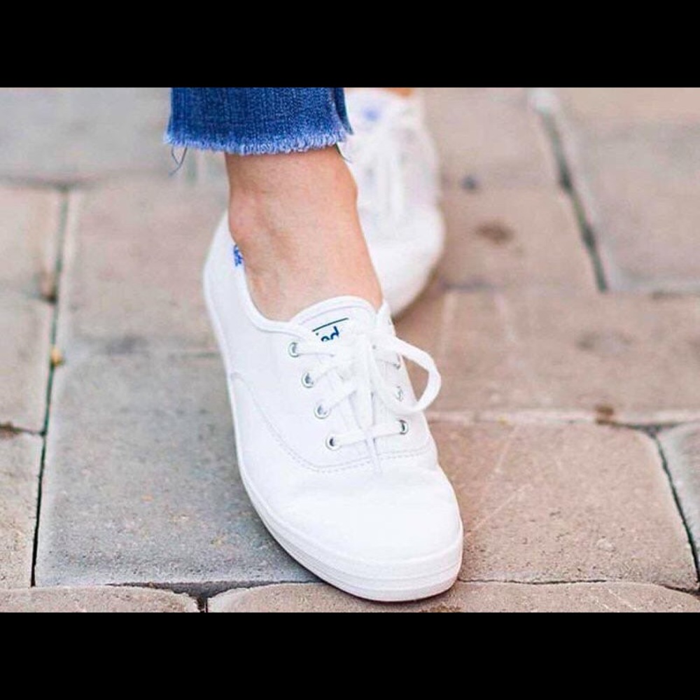 Womens Keds Champion Oxford White Canvas - Size 6